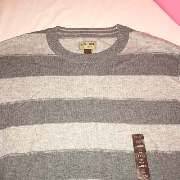 Sonoma Men’s Long Sleeve Crew Sweater Large - Picture 2 of 9